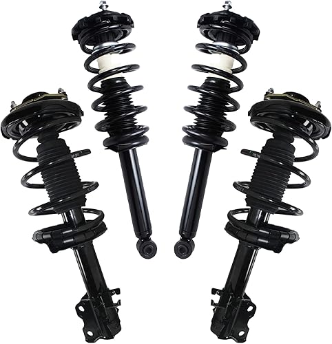 Miniatura 22 de Detroit Axle - 4 puntales para Scion tC 2005-2010 puntales traseros delanteros completos con muelle helicoidal 2006 2007 2008 2009 montaje de