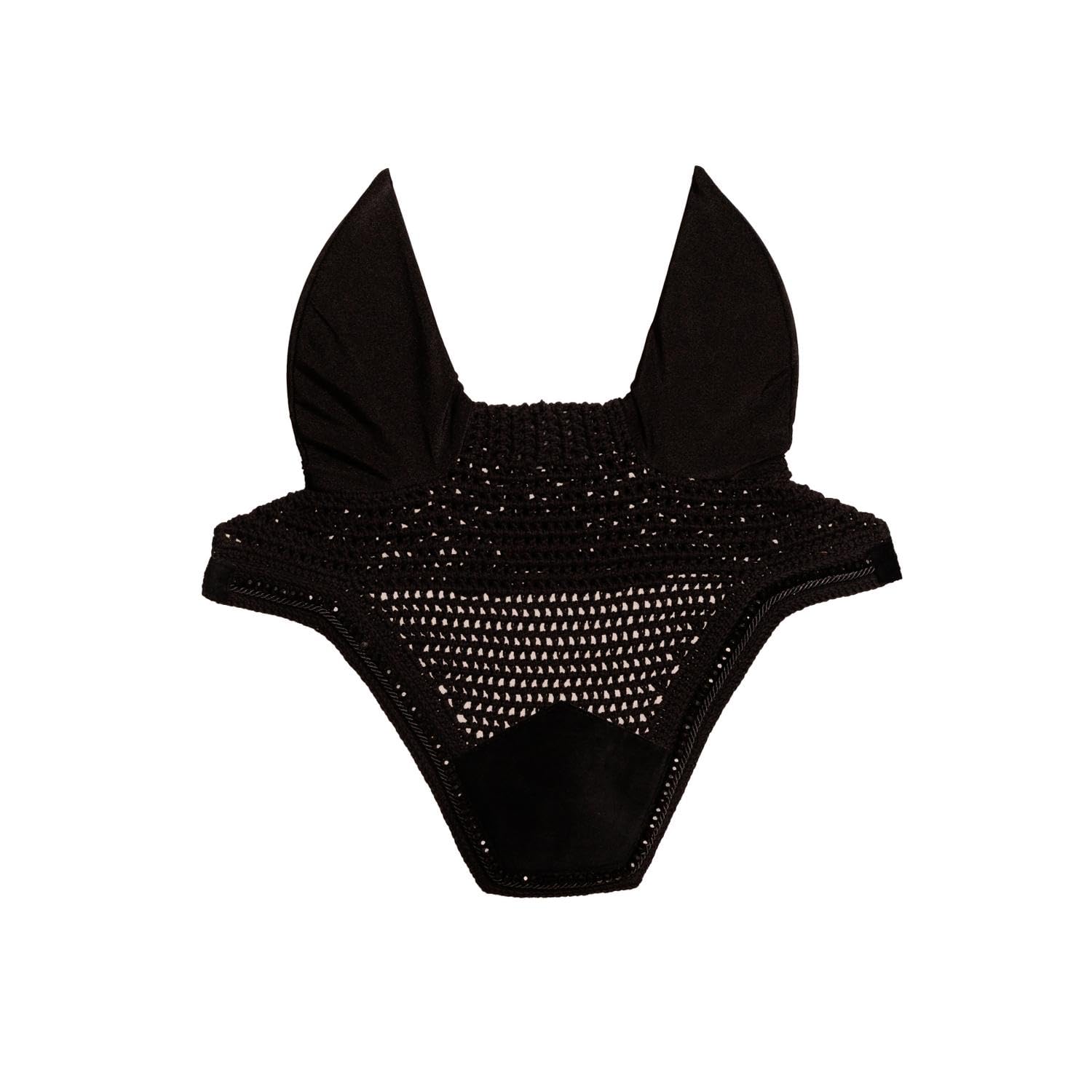 Bonnet Wellington Velvet Pearls - Noir - pour Cheval