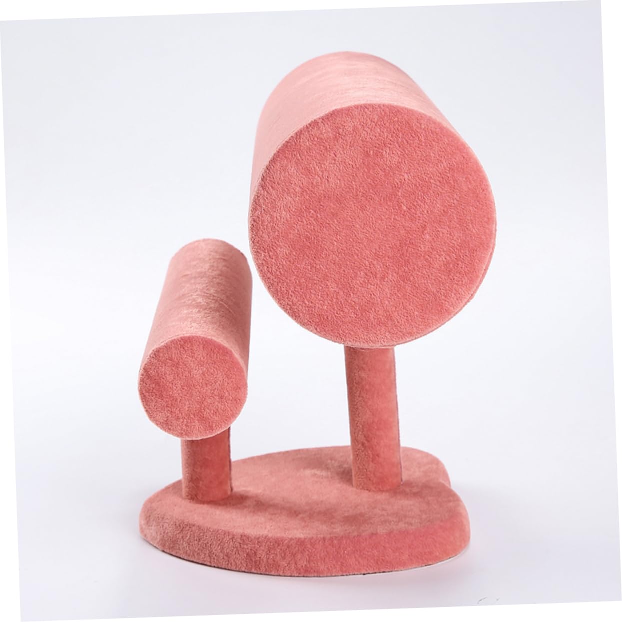 COLLBATH Présentoir à Bracelets et Montres en Pvc et Feutre Rose à Double Couche pour Rangement Pratique et Protection la Perte, pour Présentation à Domicile