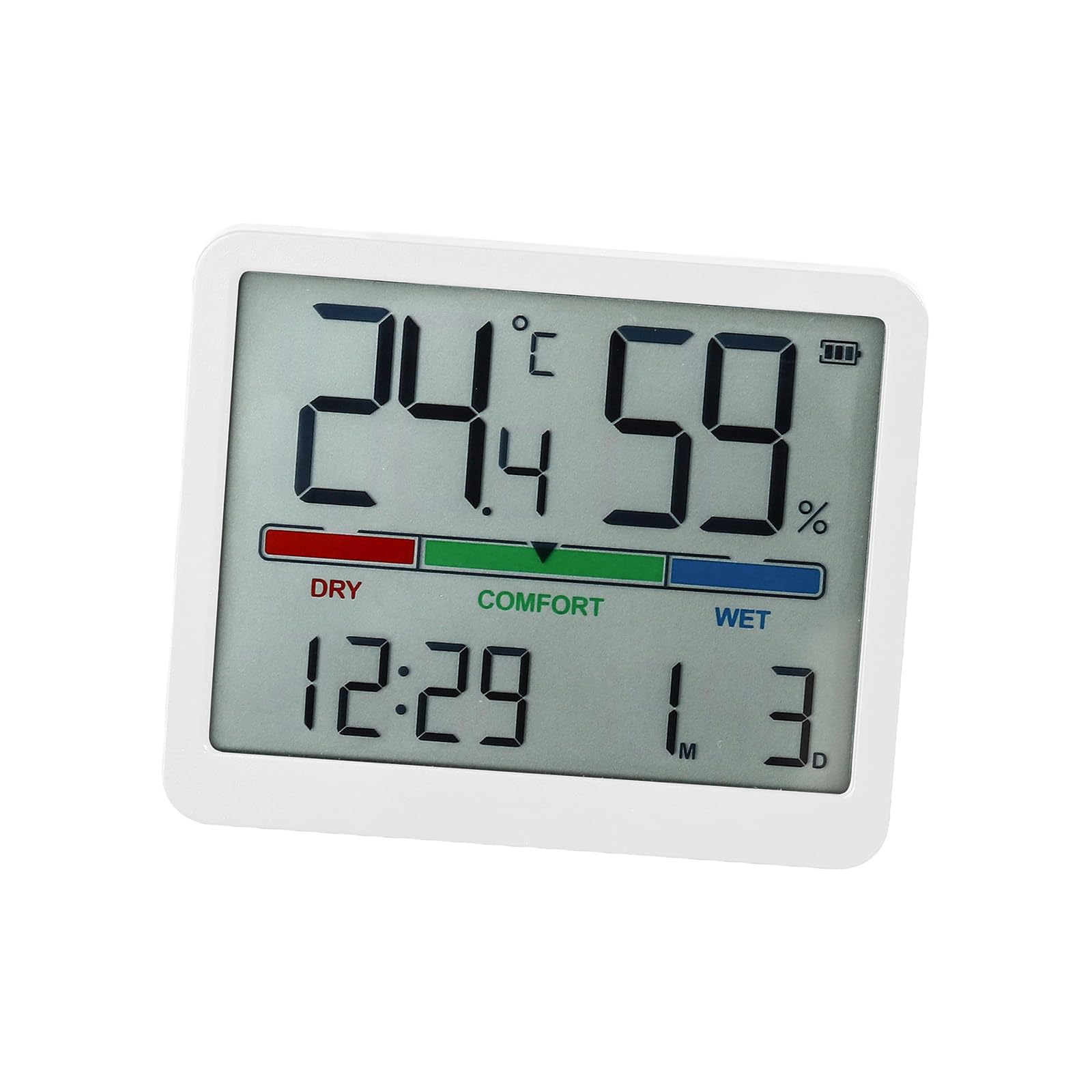 Kaeltsyn Alarm Clocks for Bedroom Digital Desk Clock for Bedside Nightstand Digital Clocks with Date Temperature Humidities Desk Clock