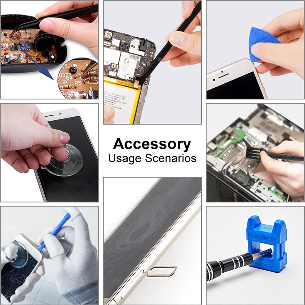 Juego de Destornilladores de precisión 140 en 1 CR-V Destornillador bits Destornillador Hexagonal Torx magnético bits Kit de Herramientas de reparación electrónica