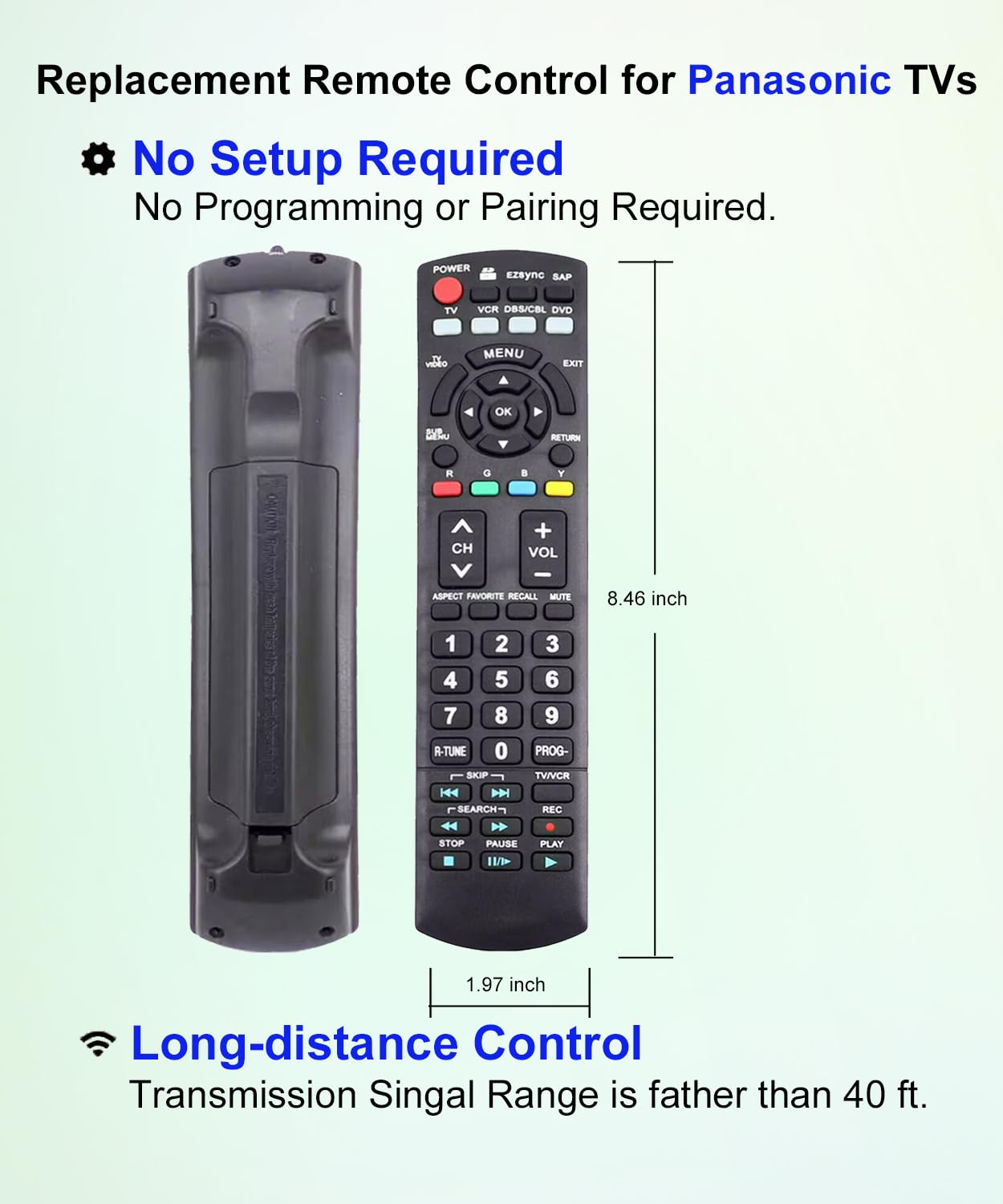 Amazon.com: JISOWA Remote Control for Panasonic HD TV TH