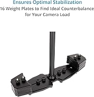 Vista 5 de FLYCAM Redking Quick Balancing Video Camera Stabilizer with Dovetail Quick Release (FLCM-RK) Professional CNC Aluminum Camera Stabilizer for DSLR