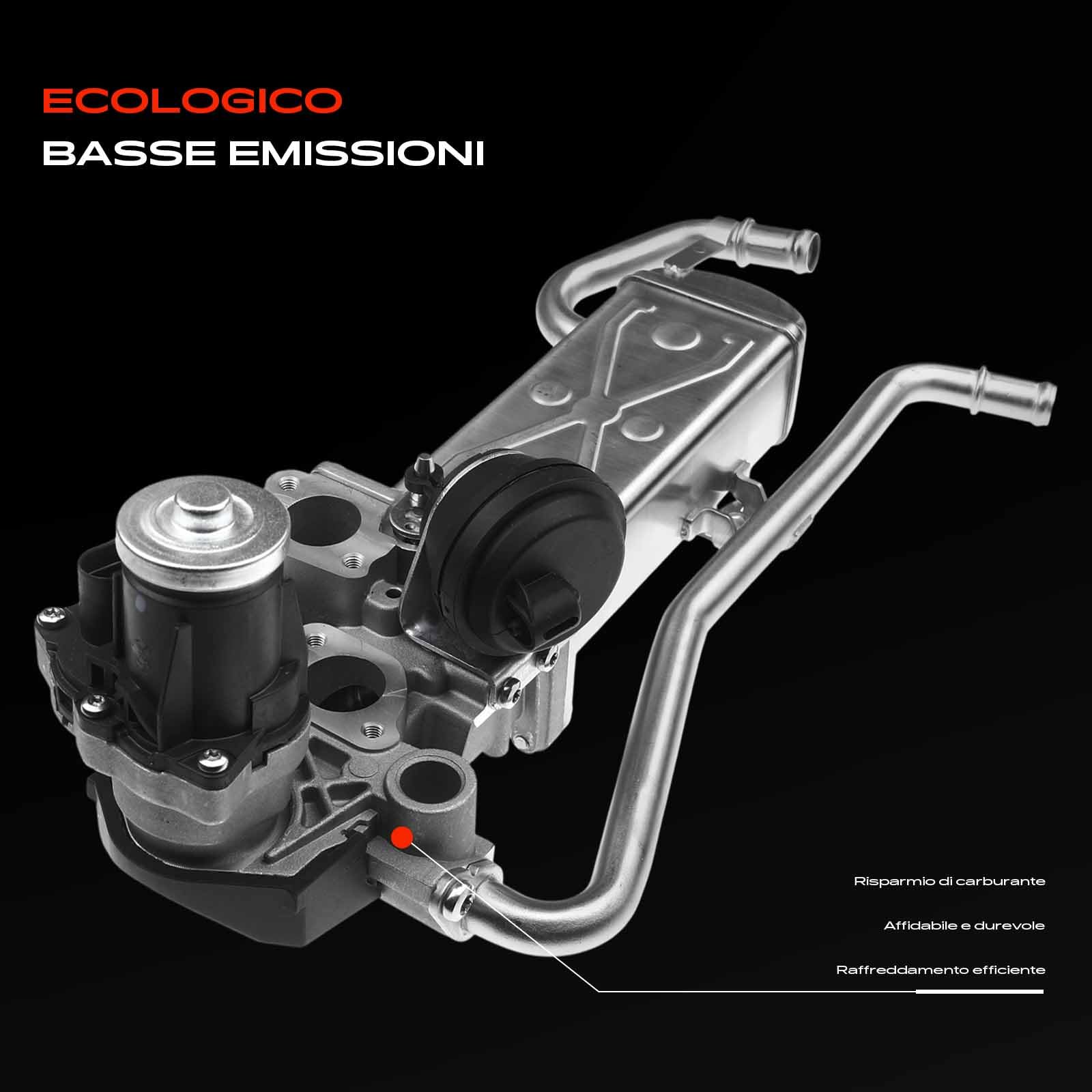 Frankberg Valvola EGR Valvola di ricircolo dei gas di scarico 03P131512E | Compatibile con: R.o.o.m.s.t.e.r 5J7, Fabia II 542, Ibiza IV ST 6J8 6P8, Ibiza IV Sportcoupé 6J1, Ibiza IV 6J5