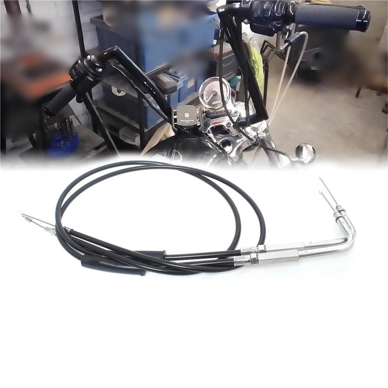 Câbles d'accélérateur de moto pour Harley FXD 1996-2010 en acier wolfram 90-130 cm