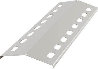 BBQ-Toro Edelstahl Flammenverteiler für Gasgrill | 39 x 12,5 cm | Brenner- und Flammenabdeckung in Silber | Ersatzteil Flammenblech Gasgrill | Flammblech für Grill | Keilförmiges Hitzeblech