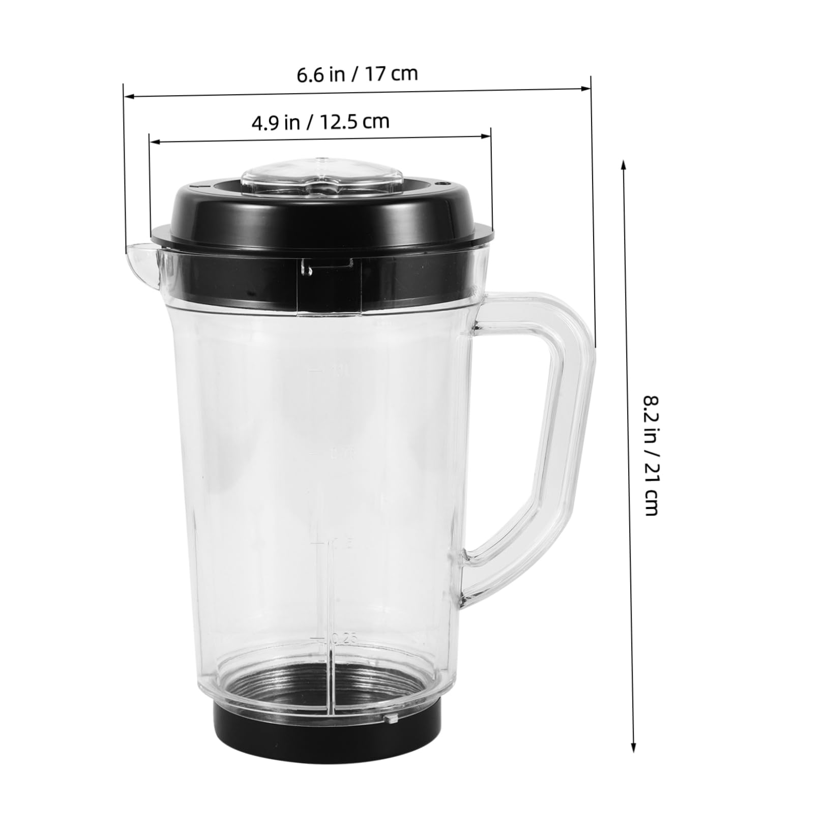 AUTSUPPL 250w Smoothie Cup Replacement Reusable Plastic Cup Compatible with Magic Blender Easy to Clean and Install and for Daily Use for Smoothie