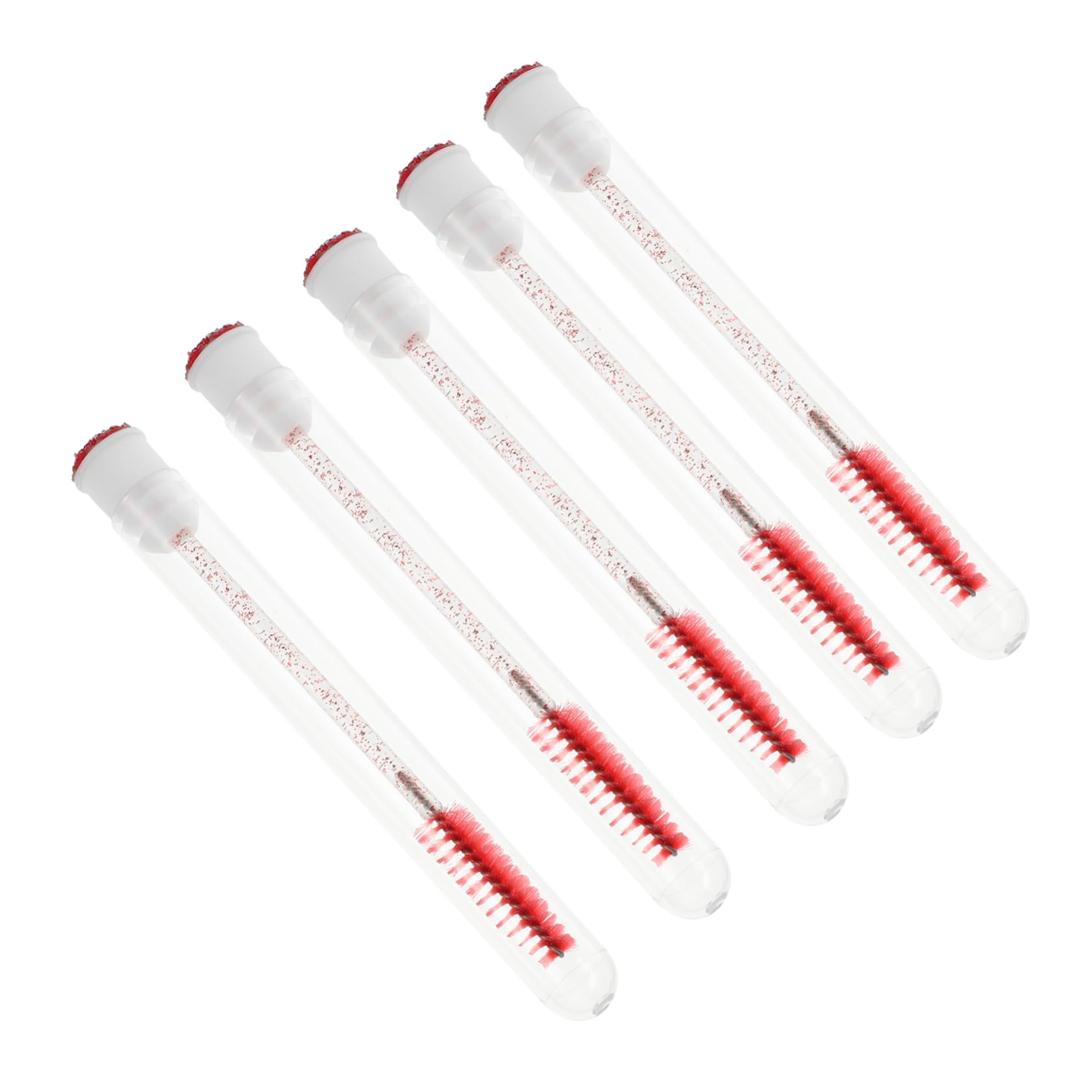 Mikinona Eyelash Brush Set Tube 10pcs Lash Extension Brushes for Mascara Easy to Use