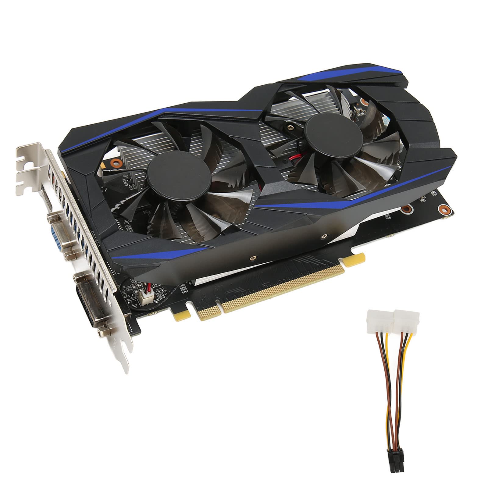 - Scheda grafica da gioco da 6 GB, scheda video GDDR5 a 192 bit con doppia ventola, interfaccia HDMI VGA DVI per computer desktop e gaming GPU (GTX550Ti 6 GB)