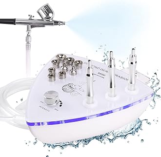 Diamond Microdermabrasion Machine with Spray Gun, Yofuly 65-68cmHg Suction Power Professional Diamond Facial Machine Water Spray Exfoliation Dermabrasion Machine for Home Use Skin Care