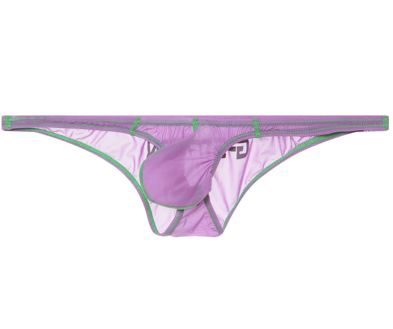 Amazon | [ジーステーション] M パープル メンズビキニ ブリーフ ロゴ