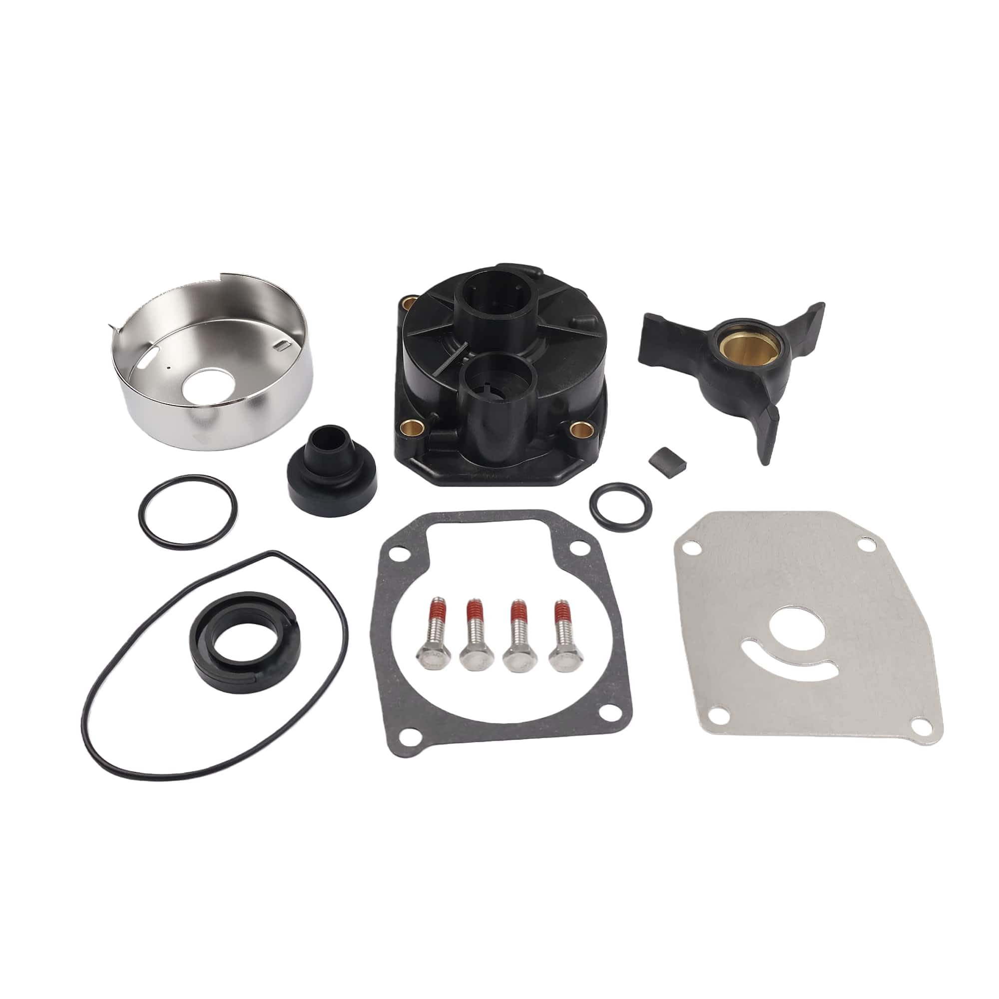 SLSRPMT Water Pump Impeller Repair Kit with Housing 438592 for Johnson Evinrude OMC Outboard 25 28 30 35 40 48 50 HP Replaces Sierra 18-3454 0433548