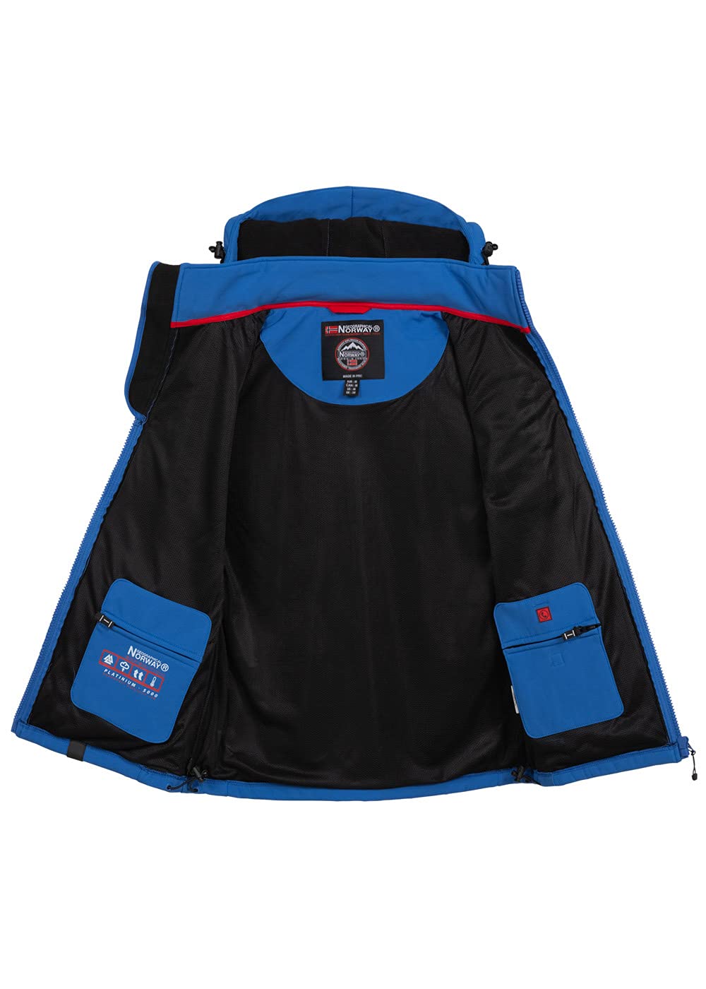 Geographical Norway Tacebook Men - Giacca Softshell Uomo Cappuccio Impermeabile - Giubbotto invernale Antipioggia Esterno - Escursionismo Sci Autunno Inverno Primavera