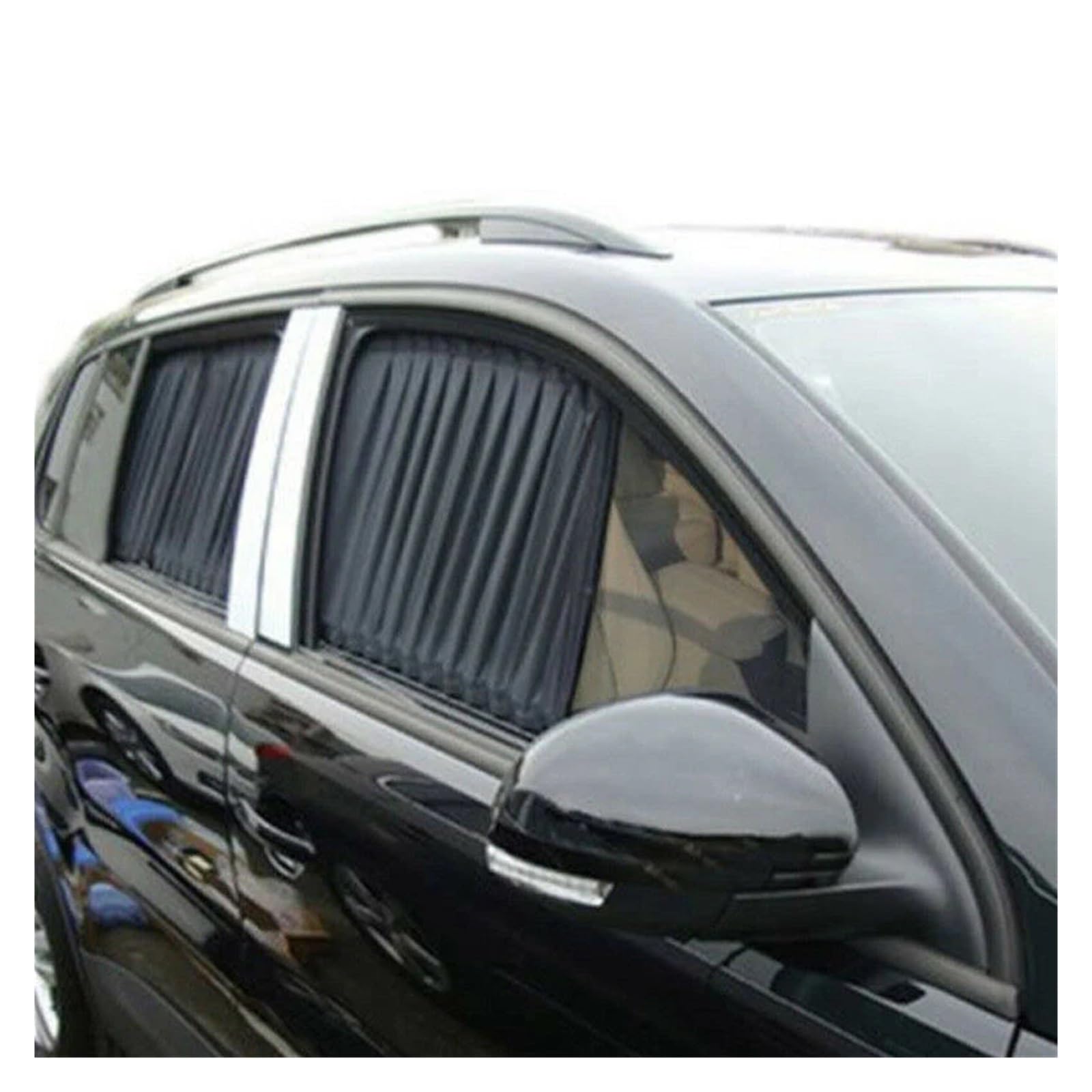 Rideau Voiture Lot de 2 Rideaux Pare-Soleil latéraux Voiture avec Protection UV, 50 cm x 47