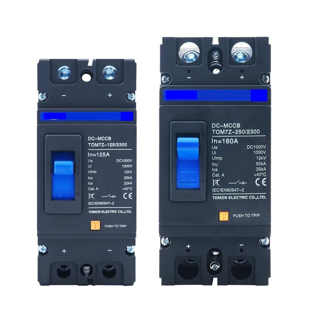 Interruttore Magnetotermico Interruttore automatico 2P DC 1000V solare modellato interruttore MCCB di protezione da sovraccarico protettore for fotovoltaico(250A)