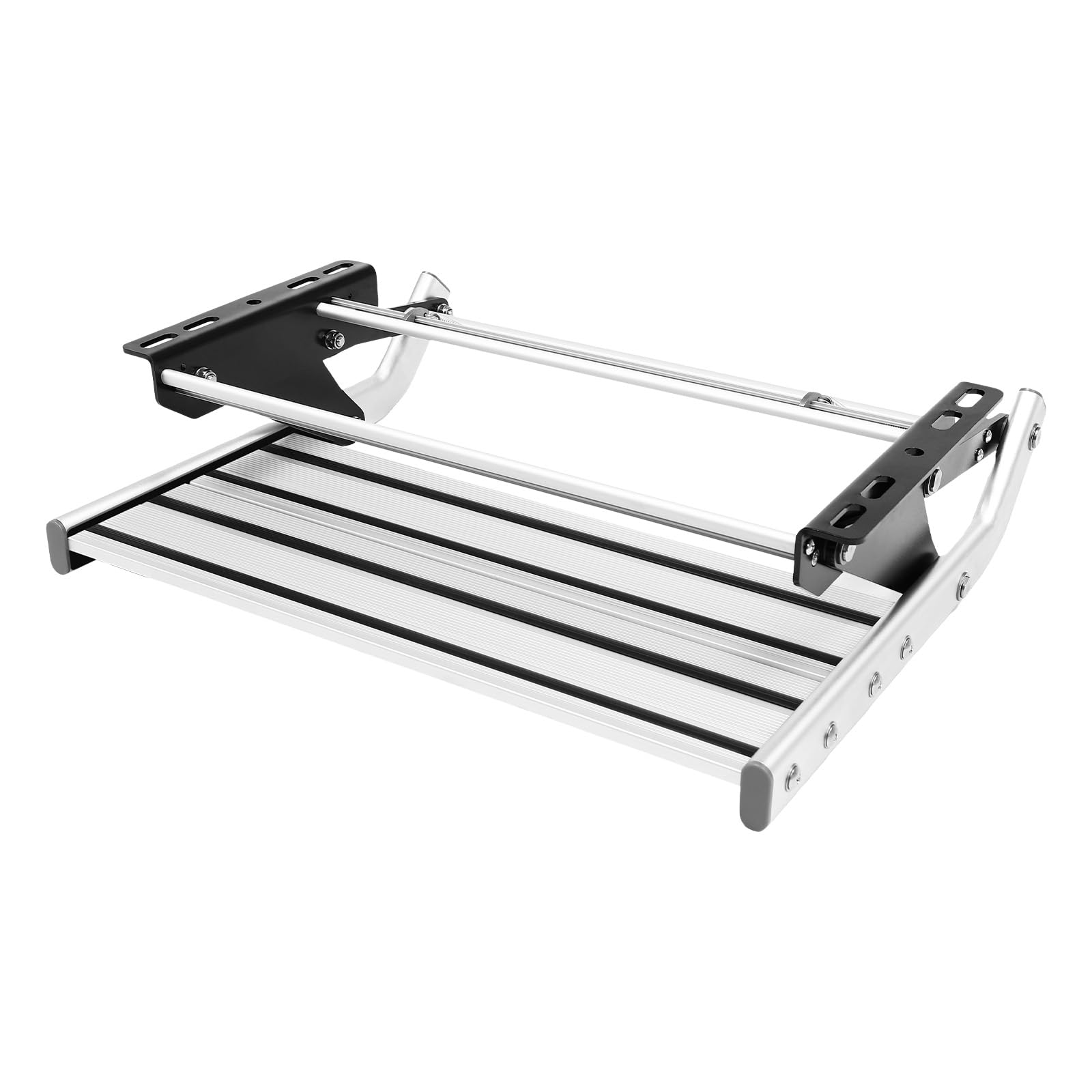 Escalera manual para autocaravana, aleación de aluminio manual, plegable, escalones individuales, 150 kg, capacidad de carga de camping, escalón de entrada, para autocaravana RV Camper
