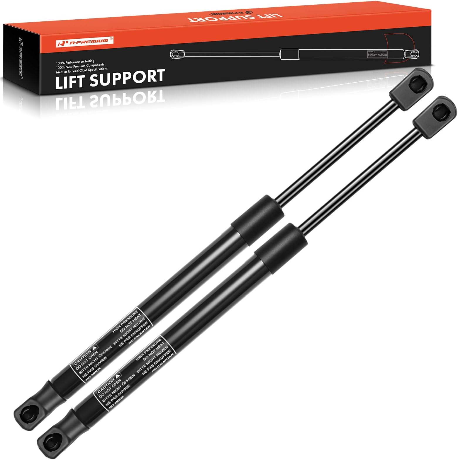 A-Premium Front Hood Bonnet Lift Supports Shock Struts Compatible with Select Land Rover Models - Range Rover 2013-2022, Range Rover Sport 2014-2022, Sport Utility - Replace# CK5216C826AC(2PC Set)