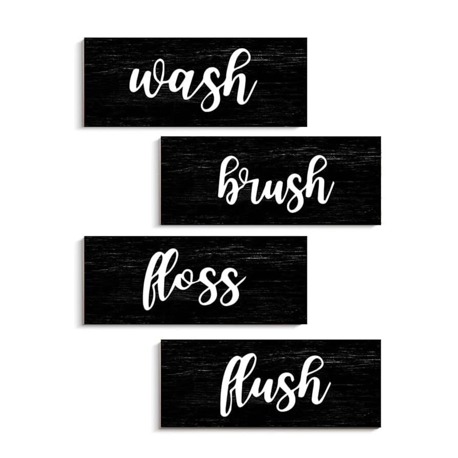 amazon-com-bathroom-wall-decor-black-and-white-bathroom-rules-wall-art-sign-vintage-wooden-bathroom-decorations-farmhouse-restroom-accessories-wash-brush-floss-flush-black-home-kitchen for Free Printable Bathroom Wall Decor Amazon.com: Bathroom Wall Decor, Black and White Bathroom Rules Wall Art Sign, Vintage Wooden Bathroom Decorations, Farmhouse Restroom Accessories - Wash Brush Floss Flush (Black) : Home & Kitchen for Free Printable Bathroom Wall Decor