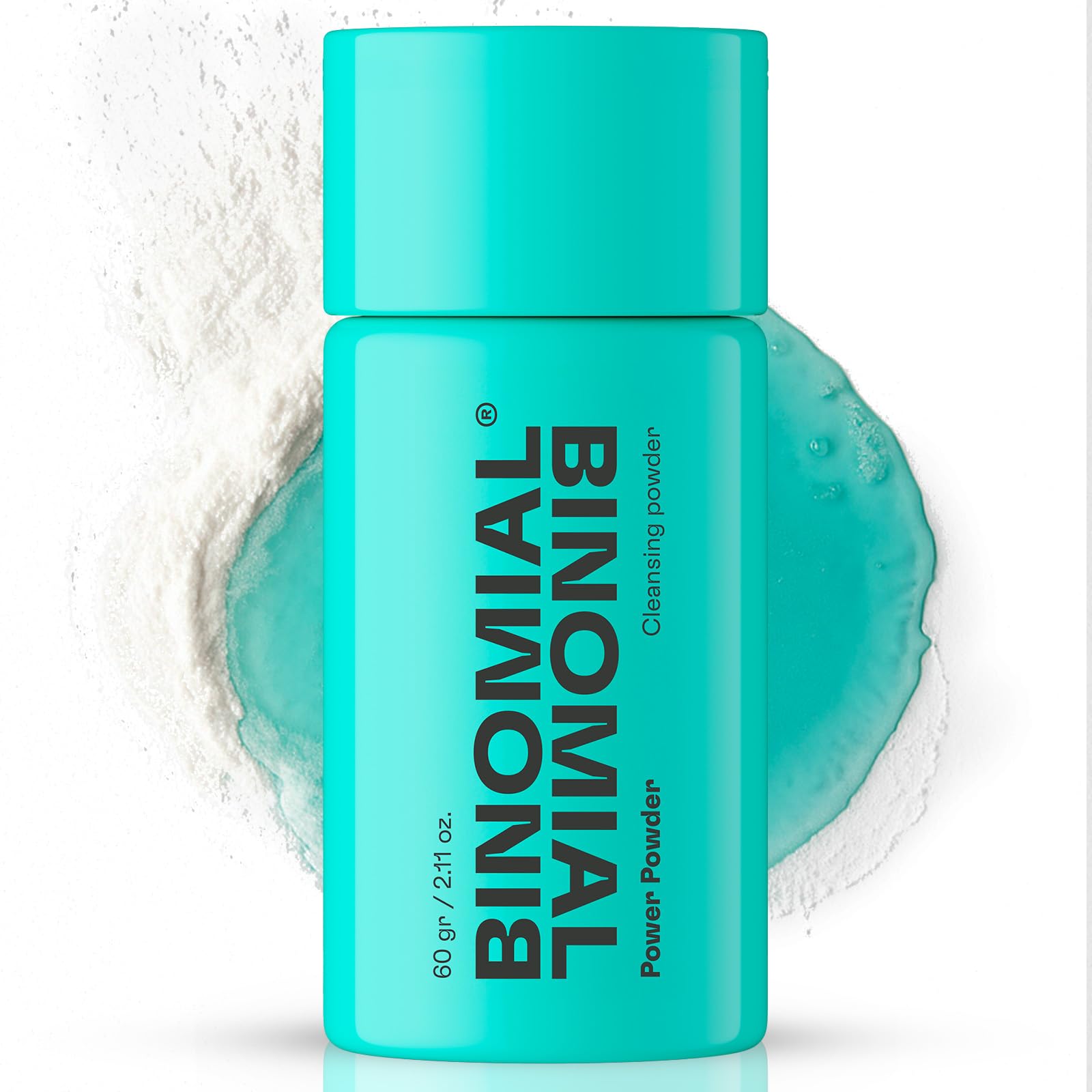 BINOMIAL - Power Powder | Limpiador Facial en Polvo | Limpieza Facial Profunda e Hidratante | con Antioxidantes Naturales y Activos Postbióticos | Skincare | 60gr