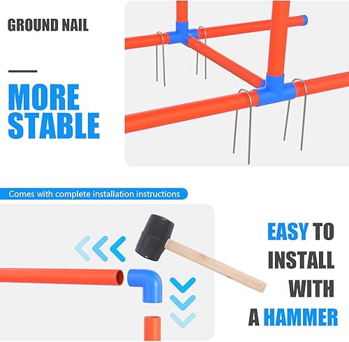 Miniatura 3 de Baseball Strike Zone Target - Objetivos intercambiables transparentes o de tela, marco de PVC resistente, soporte de trípode ajustable, ideal para