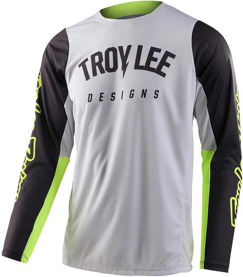 Troy Lee Designs GP Pro Adult Motocross Off-Road Dirt Bike Long Sleeve Jersey, Boltz, Fog/Flo Yellow, Small