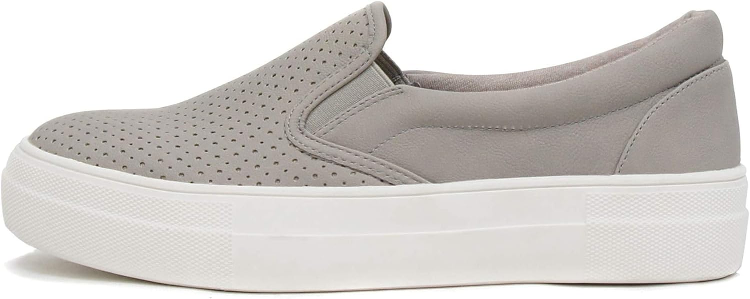Soda Flat Women Shoes Slip On Loafers Casual Sneakers Memory Foam Insoles Hidden Platform/Flatform Round Toe Croft-G