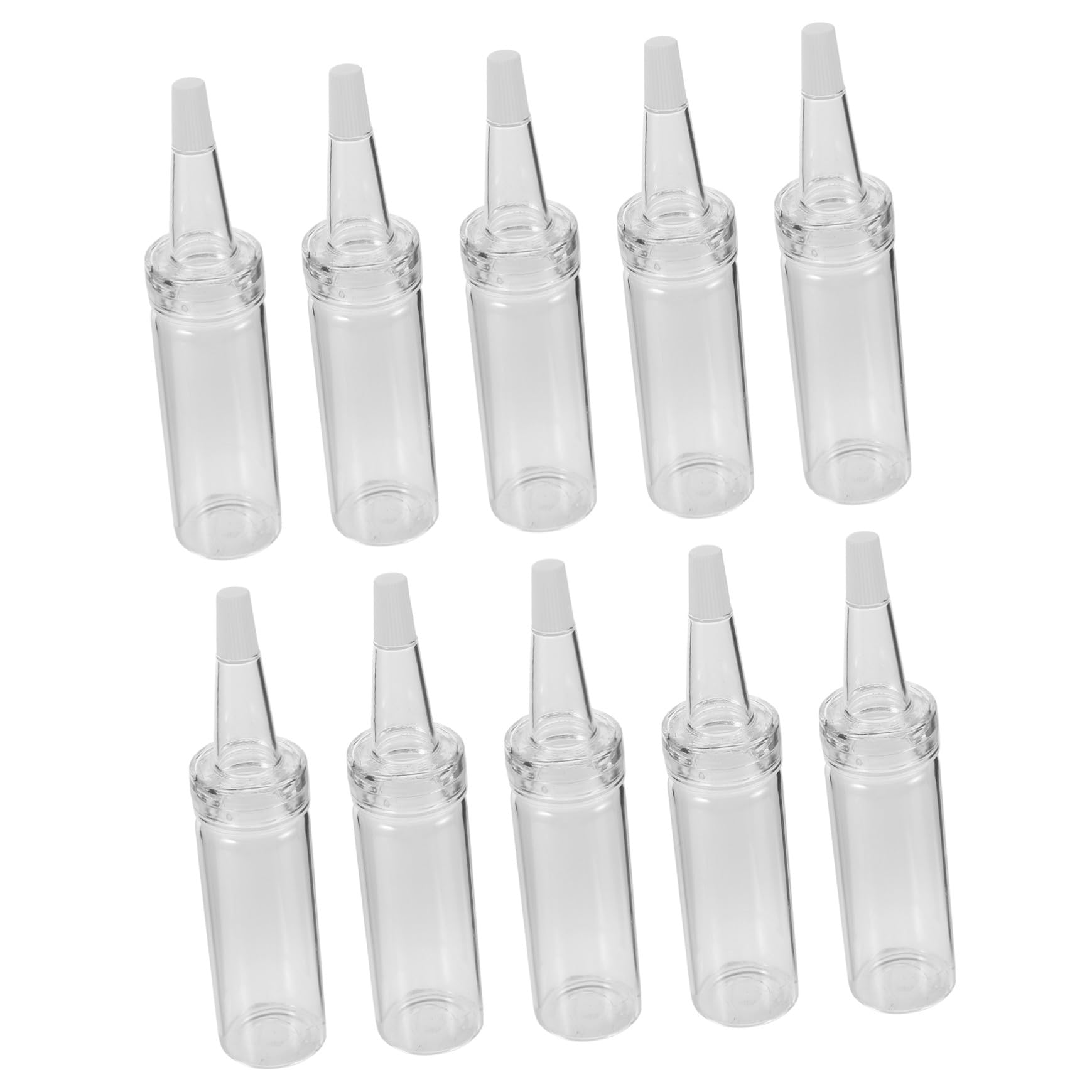 10pcs Pet Feeder Glass Hamster Milk Bottle Small Animal Feeding Bottles for Hamsters Sugar Gliders Portable Nursing Tools for Orphaned Pets