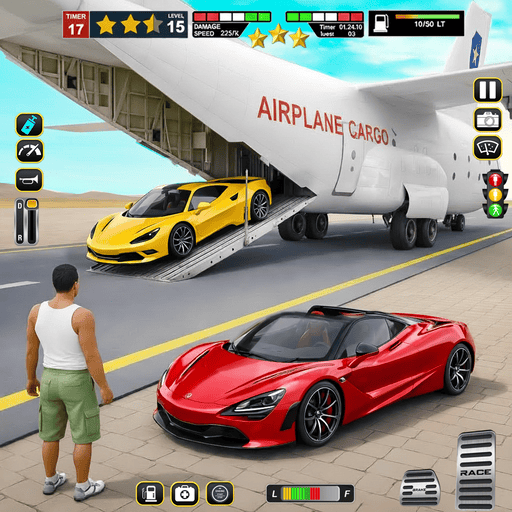 Flugzeug-Flugsimulator, echter Pilot, Flugzeug, fliegender Himmel, Rennen, Offroad-Auto, Frachttransport, Fahrspiele