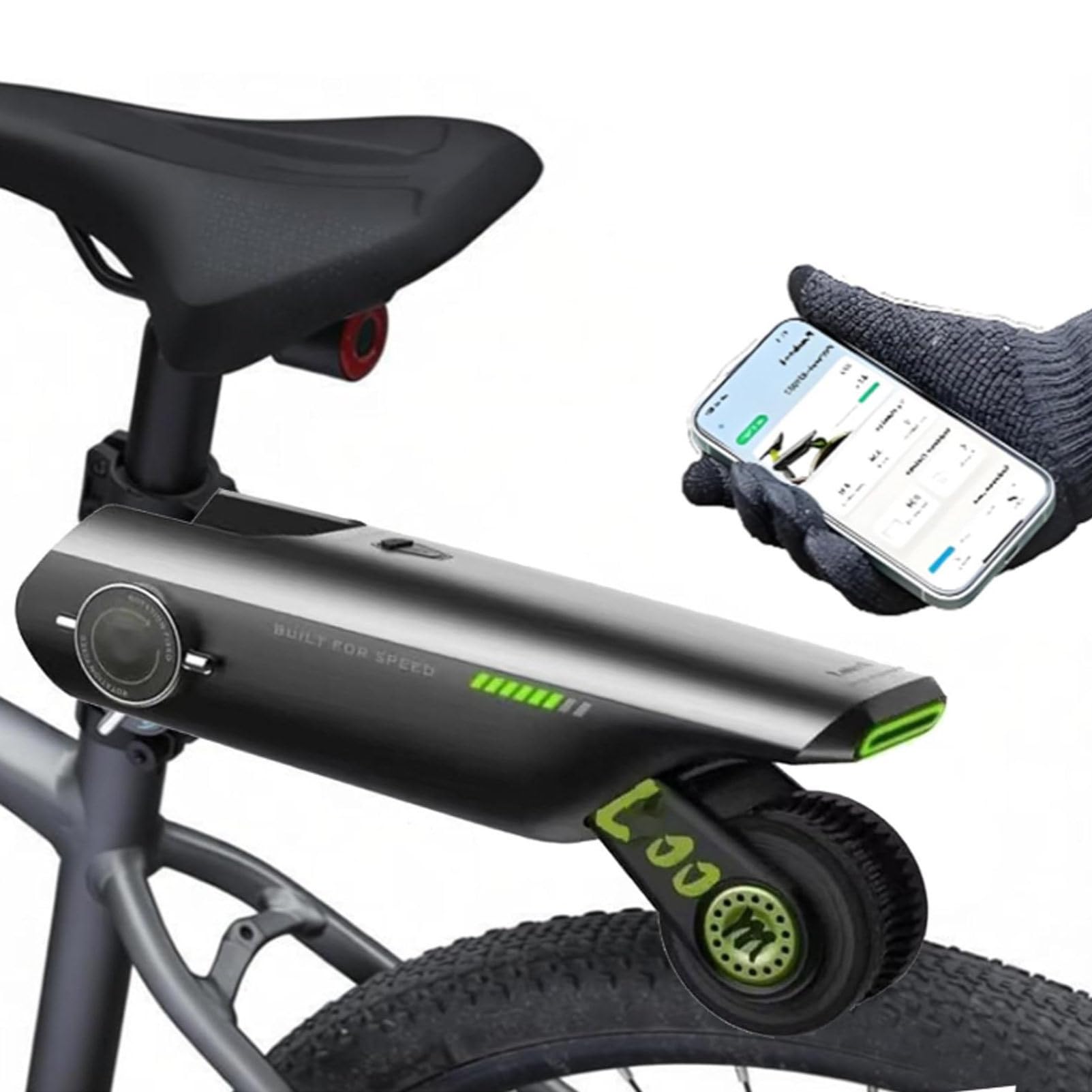 Bicicleta eléctrica con asistencia eléctrica de 25 km/h, batería portátil de largo alcance de 50 km, 4 modos de asistencia, control mediante aplicación para pedaleo, ideal para paseos al aire libre