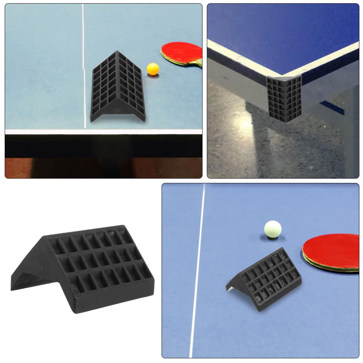 Kisangel 12pcs Table Tennis Table Corner Guards Plastic Protectors Easy Installation