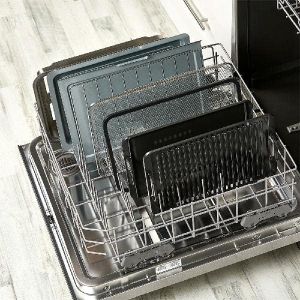 Emeril Power Grill 360, 6-in-1 Countertop Convection Toaster Oven with Top Indoor Grill, Air Fry, Roast, Toast, Bake, Dehydrate, Glass Lid, Stainless Steel