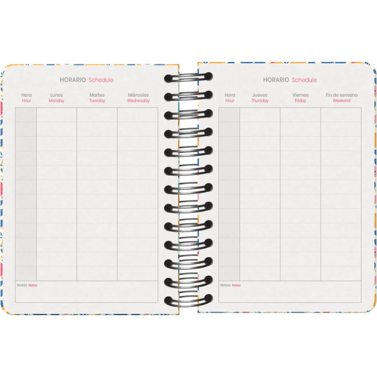 Dohe, School Planner 2025 2026, Day per Page, A6 Size (12x17 cm), Spanish and English, Double Spiral Binding and Elastic Band - Image 3