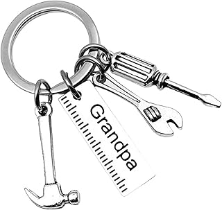 Grandpa Keychain from Granddaughter Funny Grandfather Grandson Key Chains Fathers Day Birthday Thanksgiving Christmas Gifts