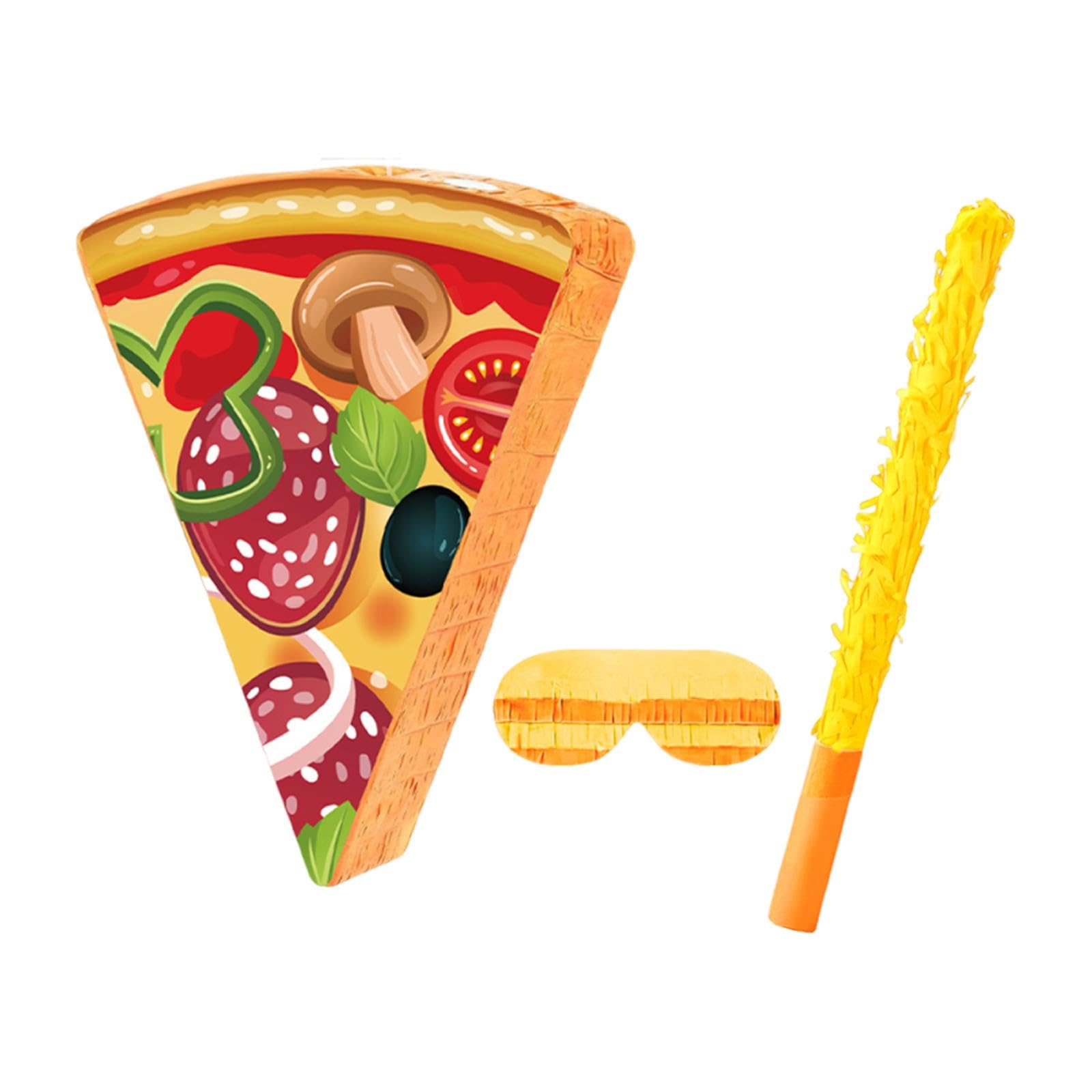 Piñata de Pizza para Fiestas Infantiles, Accesorios y artículos para Fiestas de Despedida de Soltera, música para niños.