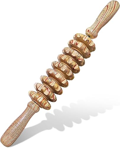 Deston Masajeador de madera de mano con punta de gatillo para fascia celulitis músculos y abdomen masajeador de terapia corporal herramienta de Tipo