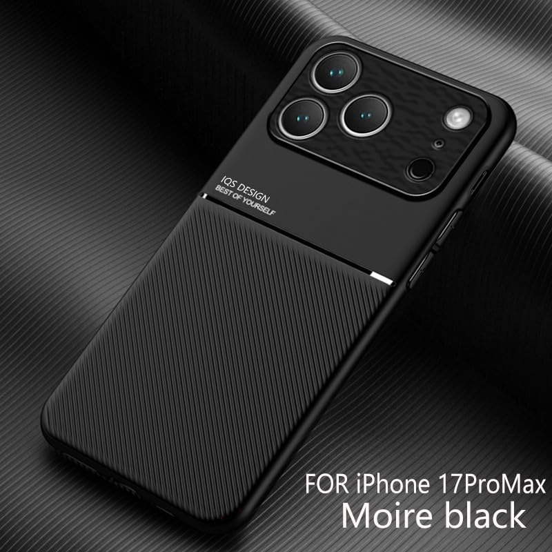 Coque iPhone 17 silicone noir premium - Fine structure magnétique et antichoc - 2