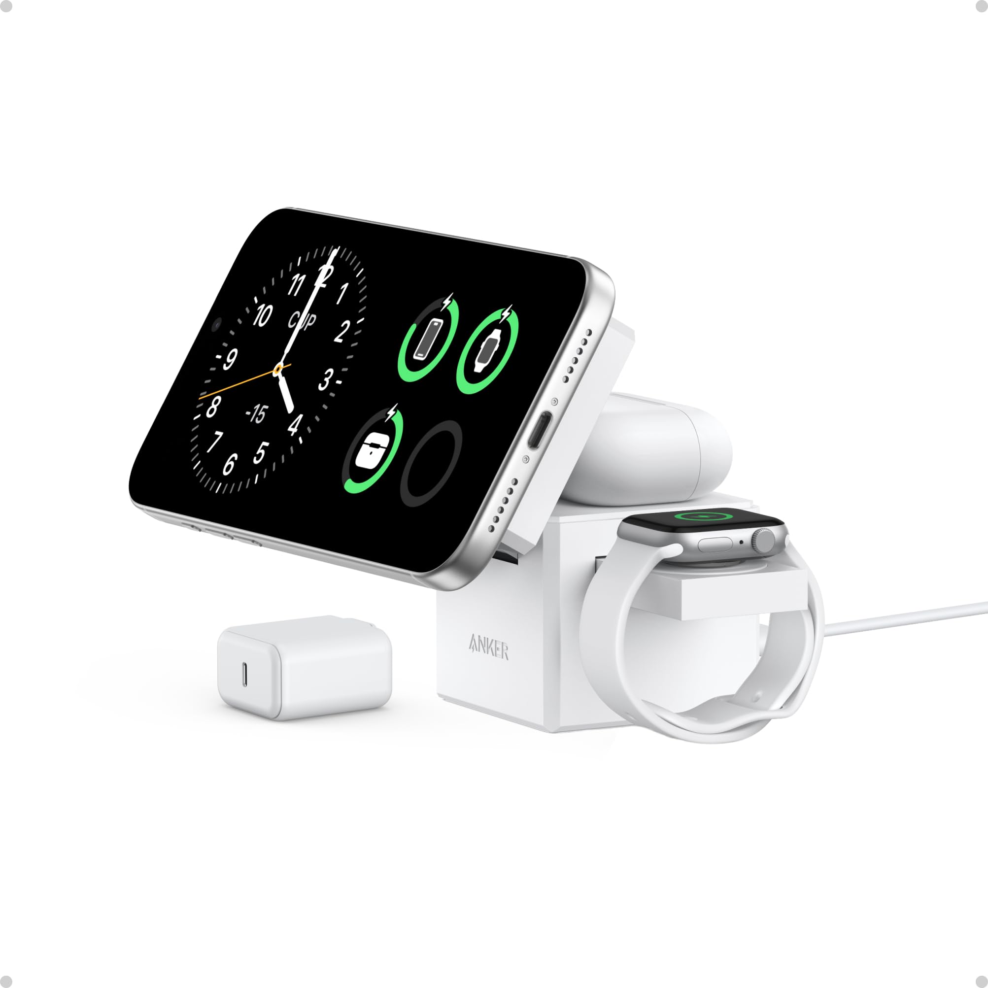 Amazon.com: Anker 3-in-1 Cube Wireless Charger, Qi2 MagSafe