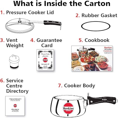 Miniatura 5 de Hawkins HC15 Contura - Olla a presión de 15 litros pequeña aluminio