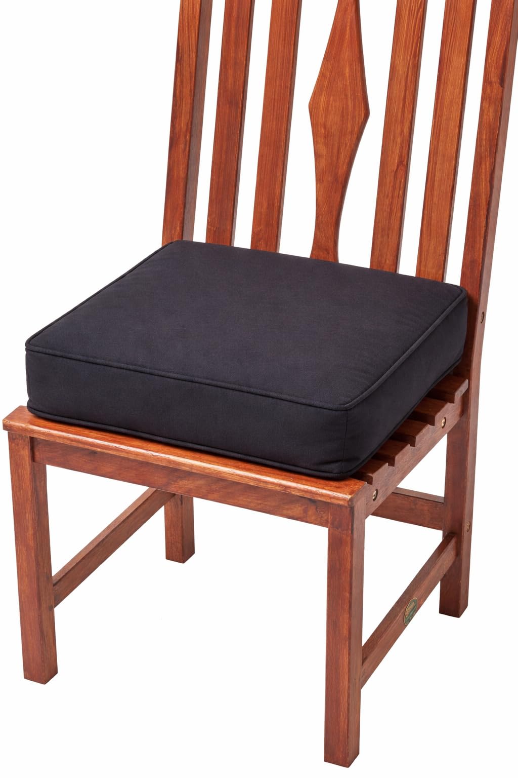SLUMBER HOME Large Dining Chair Booster Cushion 40cm Square Seat Pad – 10cm Thick Firm Memory Foam Lift Cushion for Elderly, Post-Operative Recovery and Pregnancy Support Black
