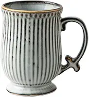 Copo de água, caneca listrada, xícara de café latte, copo de água de cerâmica, caneca multifuncional para escritório, casa, perfeita para chá, café com leite, expresso, copo de bebida quente