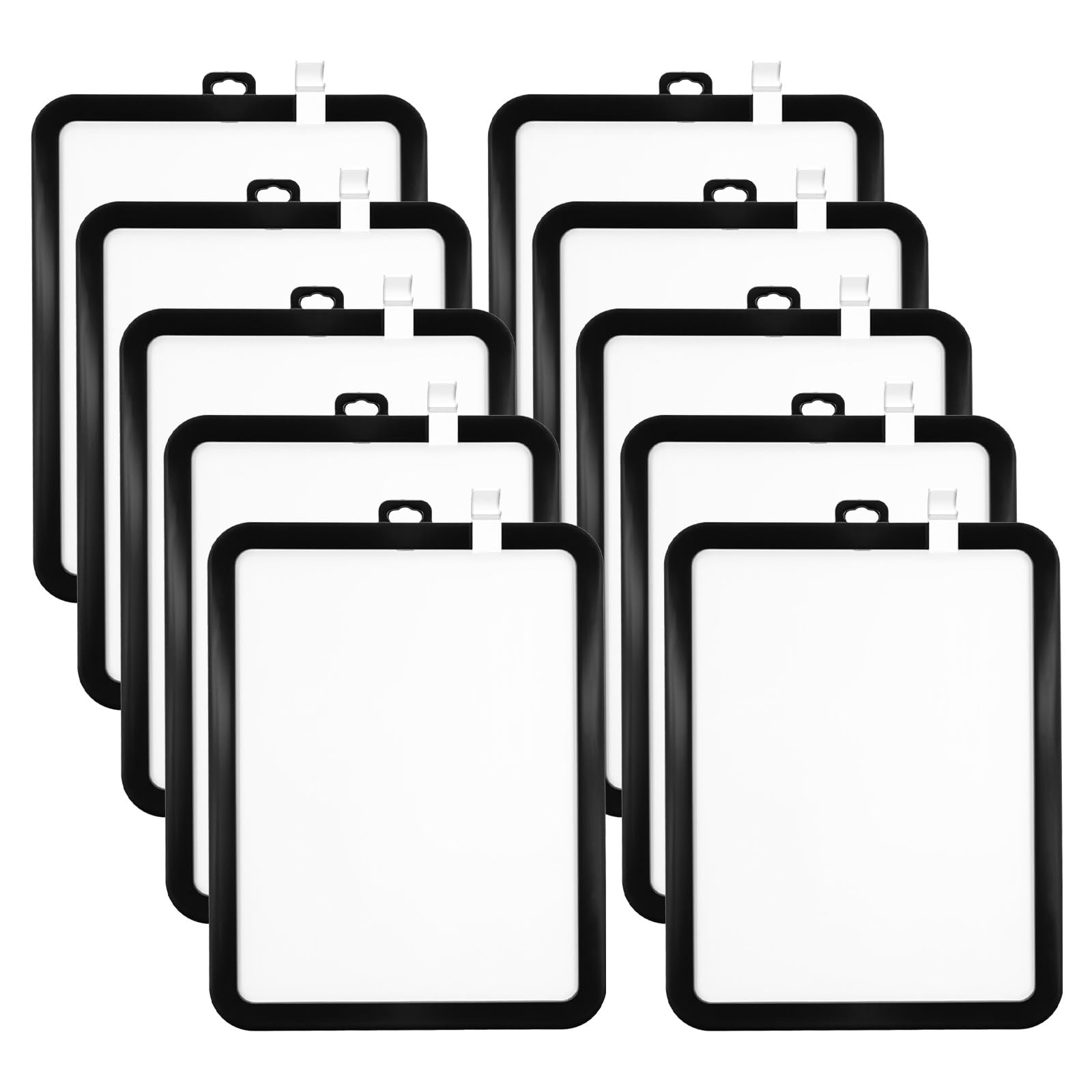Photo 1 of 10 Small White Board Dry Erase Boards Classroom Pack Mini White Boards 8.5" x11” Double Sided Personal Whiteboards
