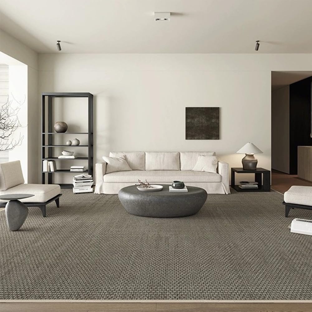 Tapis antidérapant coton tressé contre les glissades de salon