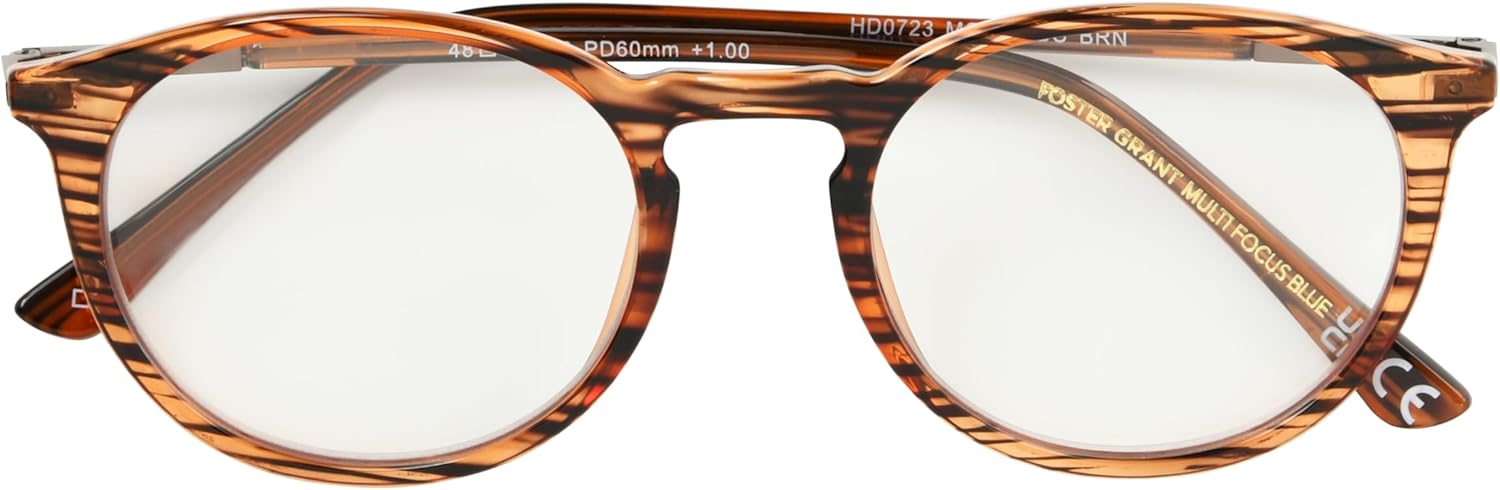 Foster Grant unisex-adult Mckay Multifocus Reading Glasses Round reading-glasses - Image 6