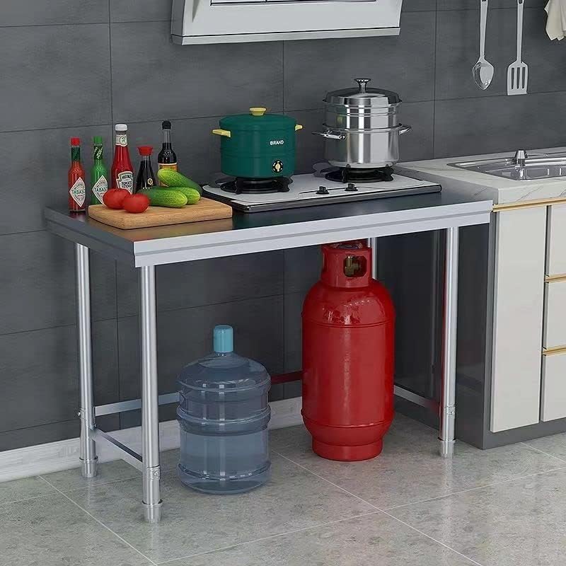 キッチン アイランド ステンレス アイランドキャビネット 家庭用 キッチンキャビネット 収納キャビネット レストラン 準備テーブル ステンレススチール製 キッチンケータリングテーブル、頑丈な作業台、食品準備作業台、ダイニングテーブル、3層、業務用および家庭用、30サ ... 調理台商業およびキッチン作業台家族の準備のテーブルに適しています業務用 調理台 厨房 ステンレス鋼のワークベンチ耐荷重300kg業務