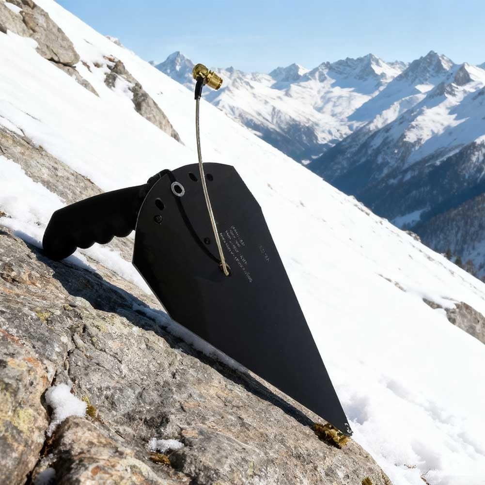 LPDA - Antenna direzionale logaritmica periodica da 50 MHz a 6 GHz, antenna UWB per stazione base, antenna di livello, antenna di prova, nera (manico dell'antenna)