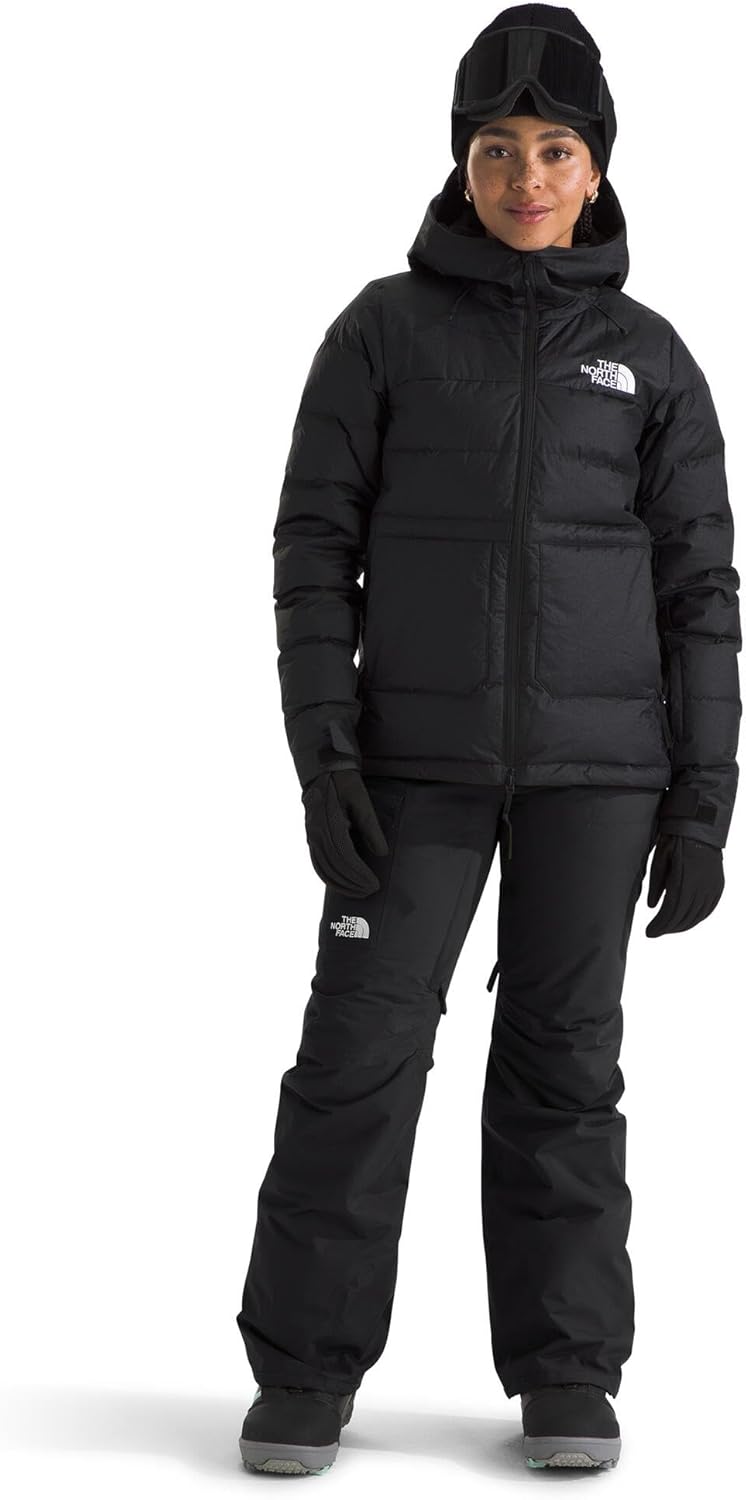 The North Face Women's Freedom Insulated Bib (Standard & Plus Size) - Waterproof Ski & Snowboard Overalls, Mesh Venting, TNF Black-NPF, XX-Large Regular