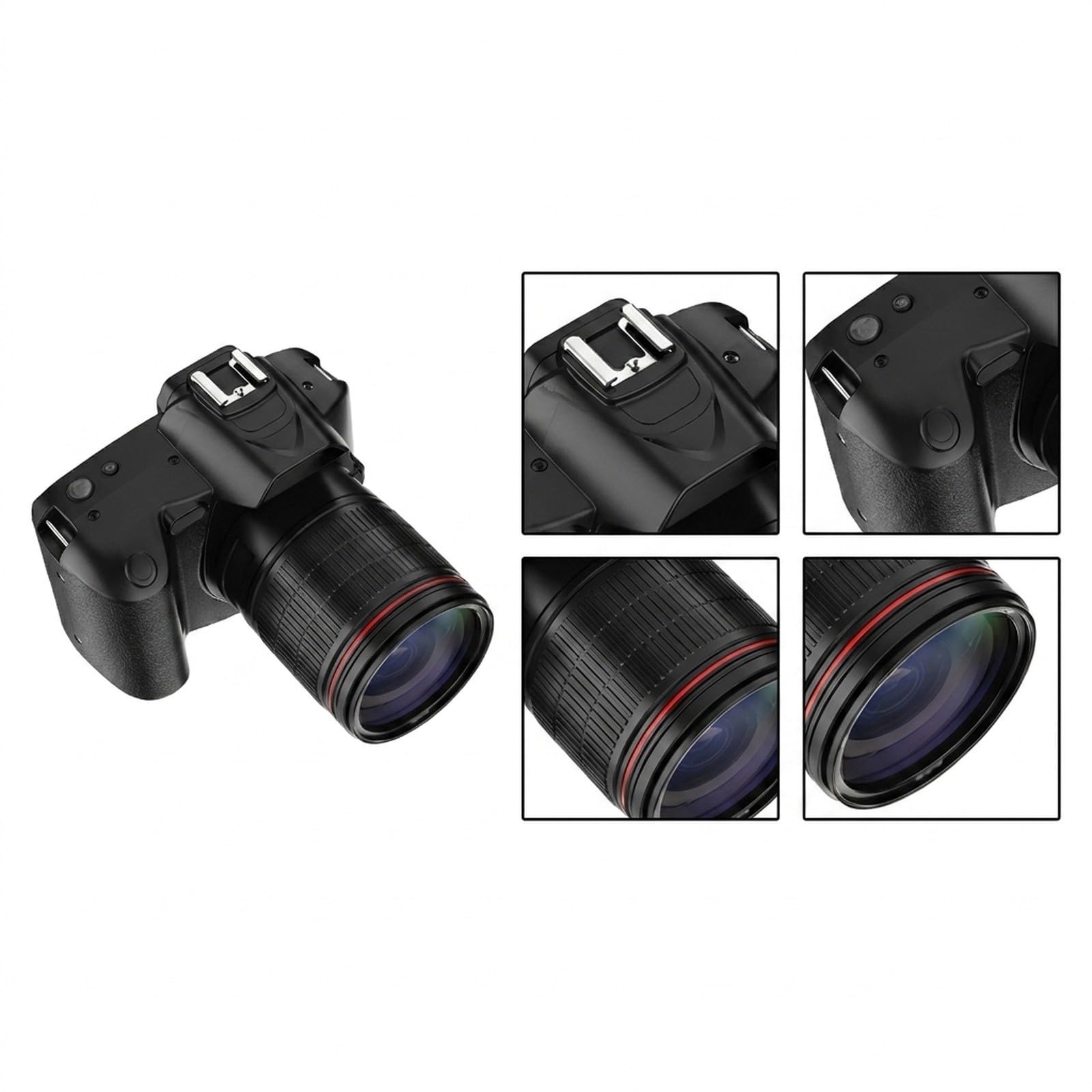 Appareil photo reflex numérique D5 avec double objectif, zoom 16x