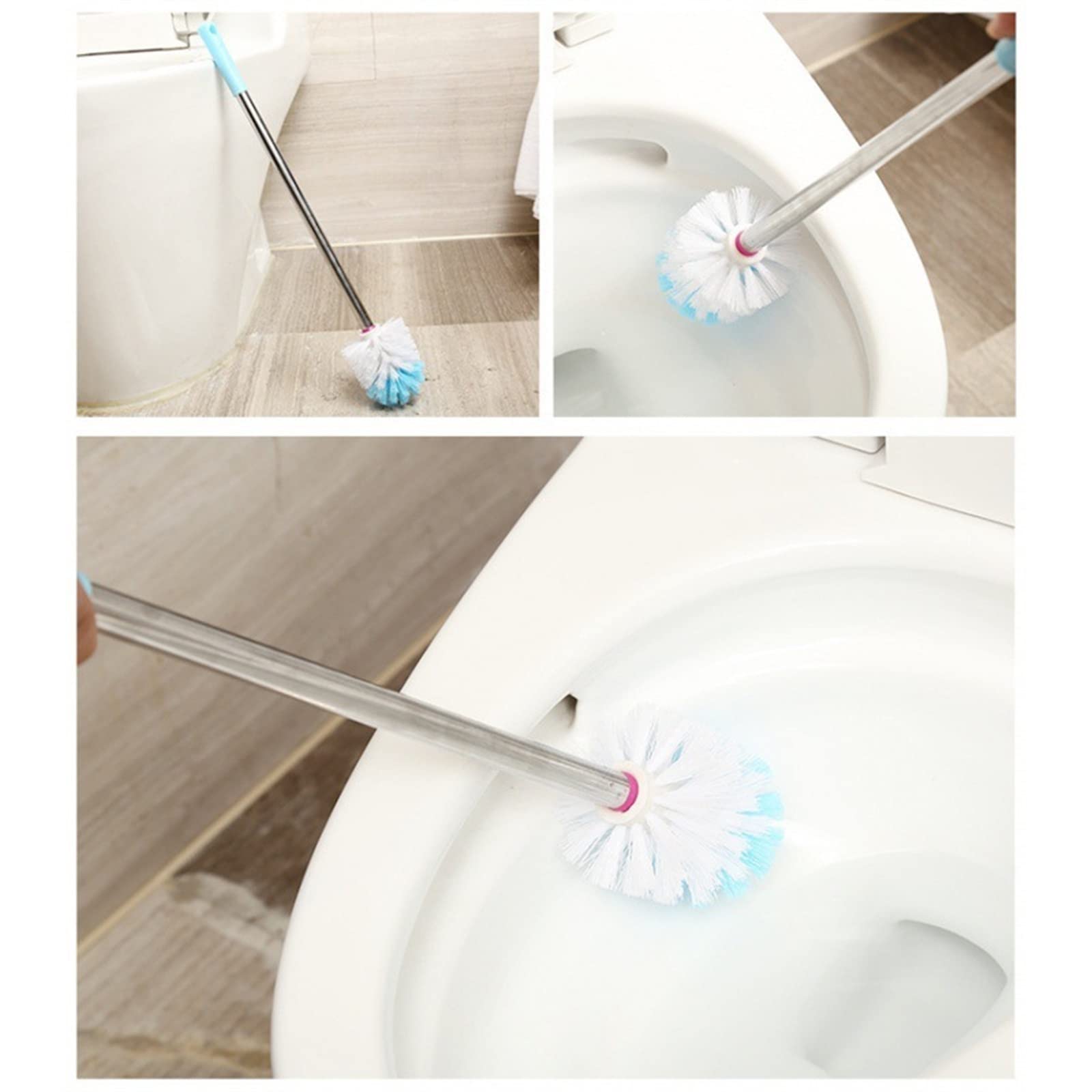 Spazzole igieniche e portabicchieri Spazzola igienica setola Morbida bagni da Bagno Spazzola angolare a Bordo igonetta a Bordo Cuscinetto per la Pulizia del Bagno Accessori per Il Bagno