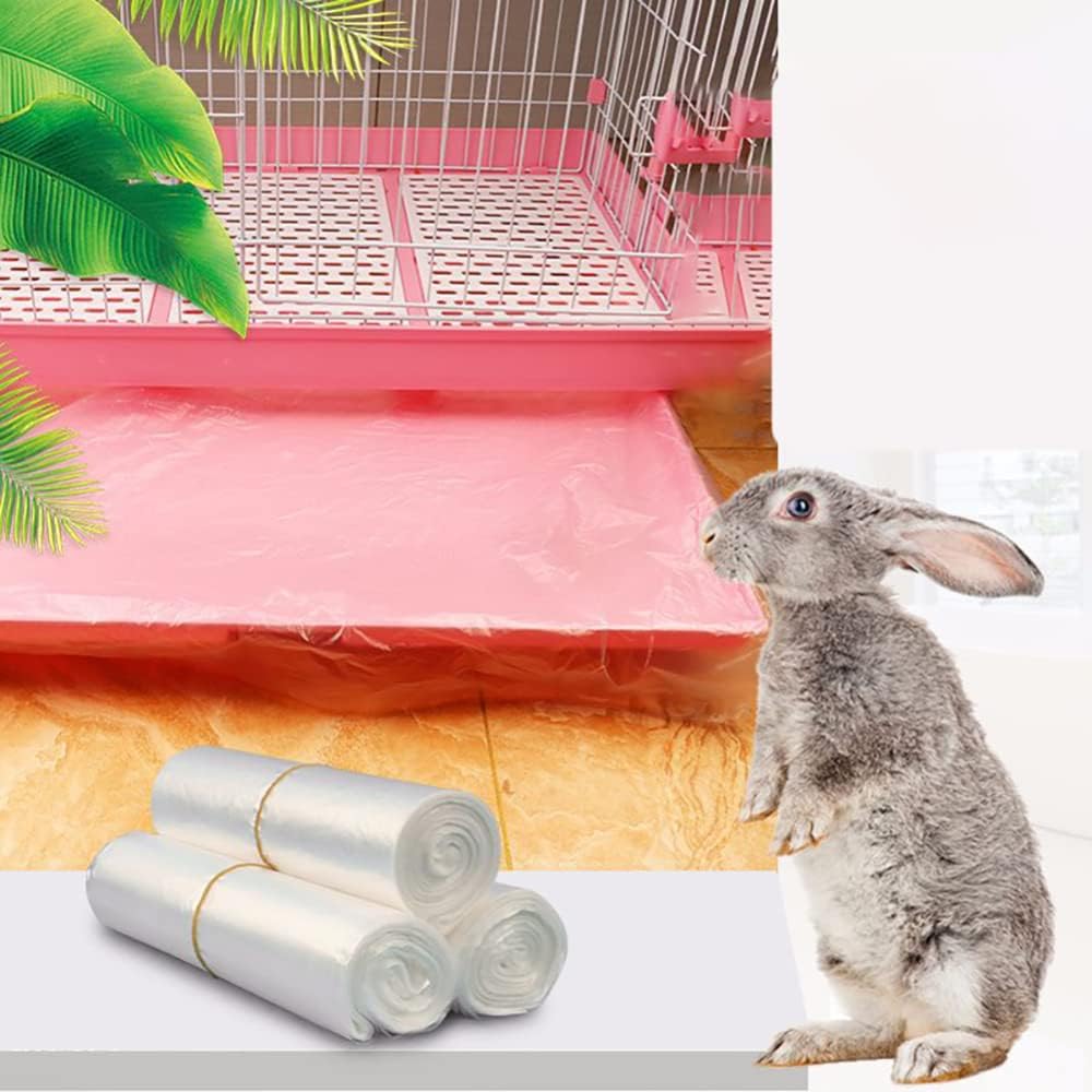 TPfocus 50 pcs Rabbit Cage Liners Disposable medium Plastic Mat Pet
