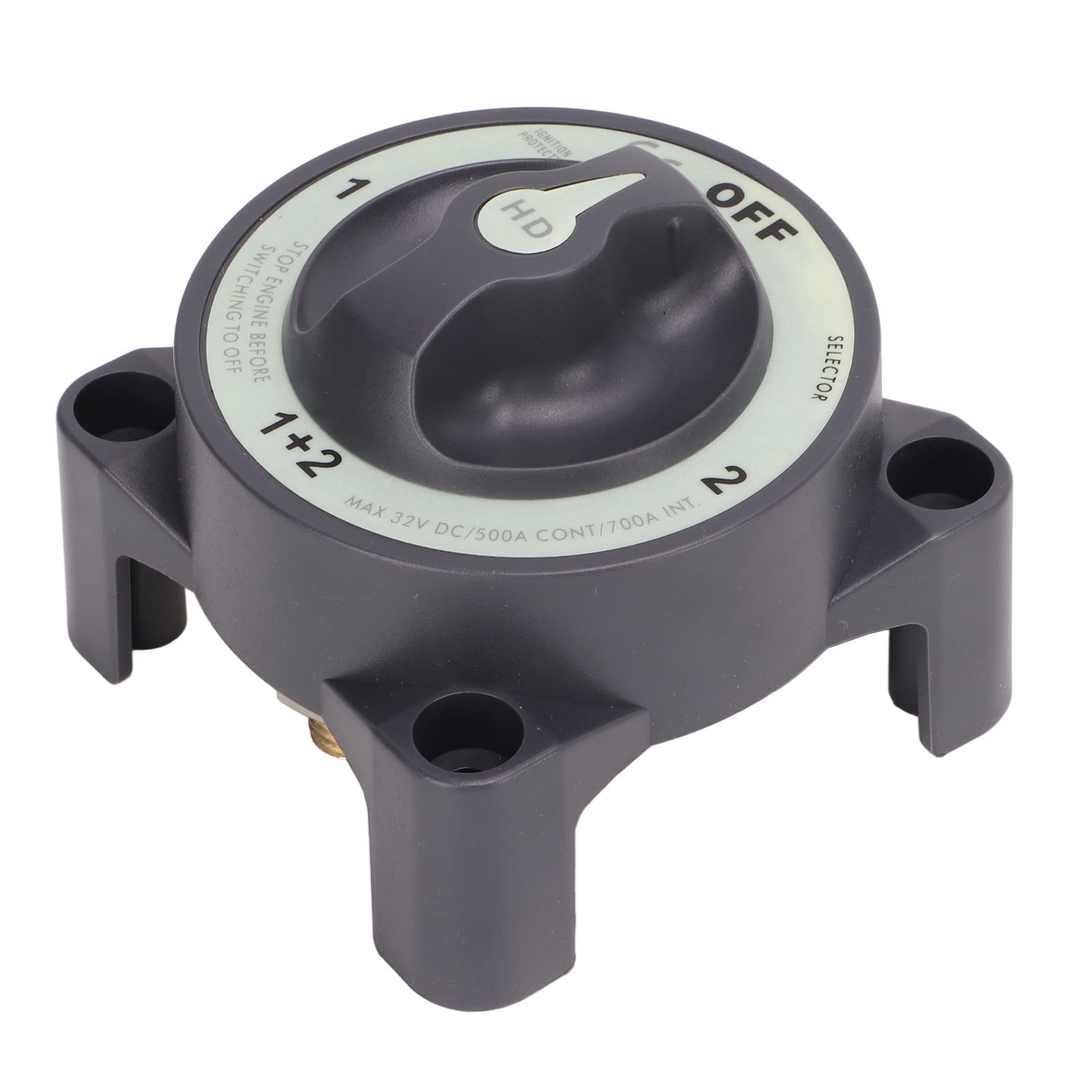 Interrupteur de Batterie 500A Robuste pour Bateau et Camping-car, ABS